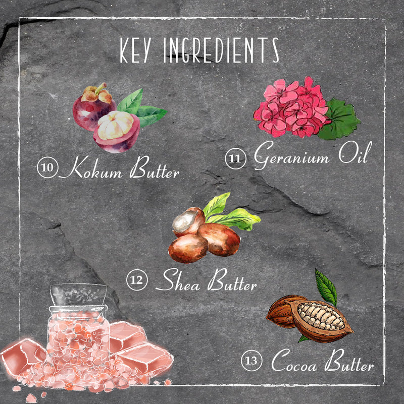 Himalayan Pink Salt and Rose Petals Gently Exfoliating Harmony Butter Bar