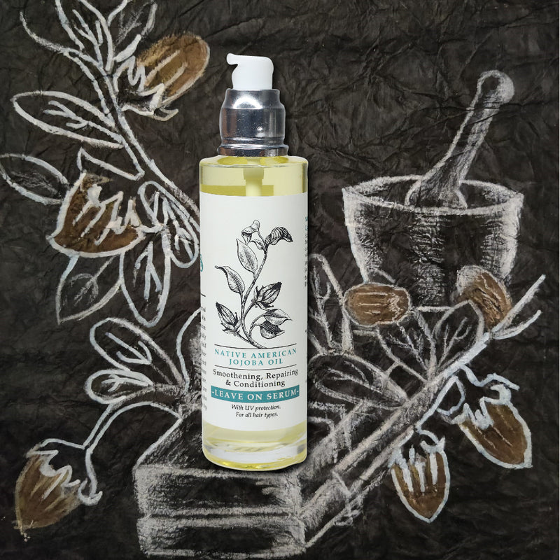 Native American jojoba oil Smoothening, Repairing & conditioning leave on serum for all hair types